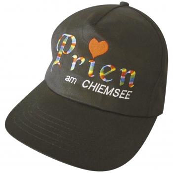 Baseballcap mit Einstickung - PRIEN am CHIEMSEE  - 68023 schwarz