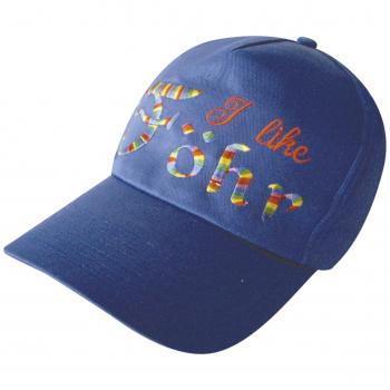 Baseballcap mit Einstickung - I like Föhr - 68027 blau