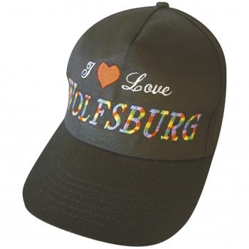 Baseballcap mit Einstickung - I love Wolfsburg - 68057 schwarz