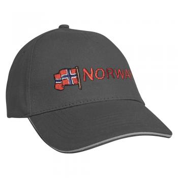 Baseballcap mit Einstickung Norway Norwegen 68059 versch. Farben