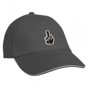 Baseballcap mit Einstickung Mittelfinger Cap 68223 verschiedene Farben
