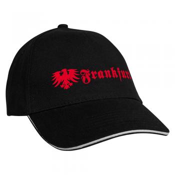 Baseballcap mit Einstickung Frankfurt Adler - 68260 schwarz