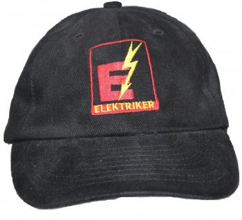 Baseballcap mit Einstickung -  Elektriker - 68613 schwarz