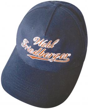 Baseballcap mit Einstickung - Wahl Friedberger - 68894 dunkelblau