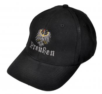 Baseballcap mit Einstickung - Preußen Adler - 68925 schwarz
