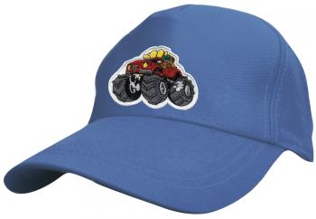 Kinder Baseballcap mit Stickmotiv - Monster Truck - 69127 versch. Farben hellblau