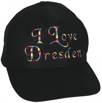 Baseballcap mit Einstickung - I love Dresden - 69268 schwarz