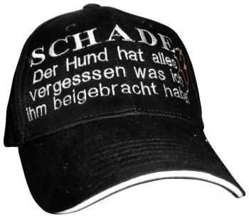 Baseballcap mit Stick - Schäferhund Schade Hund hat vergessen.... 69724 schwarz