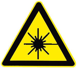 Warnschild - LASERSTRAHLEN - 308801 - Schenkellänge 22cm
