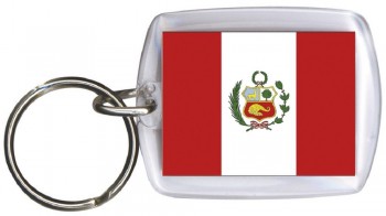 Schlüsselanhänger - PERU - Gr. ca. 4x5cm - 81130 - Keyholder Anhänger WM Länder