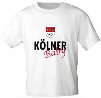 Kinder T-Shirt - Kölner Baby - 06938 - weiß - Gr. 86-164