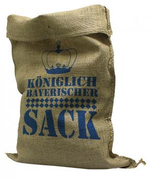 Jute- Sack mit Print - Königlich Bayrischer Sack - Gr. ca. 56cm x - 136cm - 70505