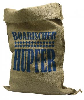 Jute- Sack mit Print - Boarischer Hupfer - Gr. ca. 50cm x 76cm - 70503