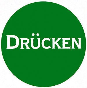 Hinweisschild - DRÜCKEN - Durchmesser 70 mm - 308013 - Firma Laden Geschäft