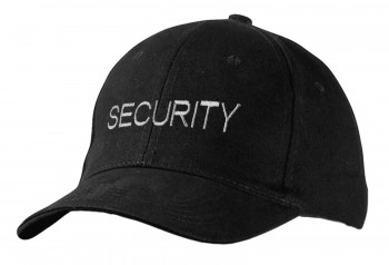 Baseballcap mit Einstickung - Security -  68298 schwarz