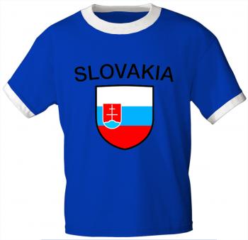 T-Shirt mit Print - Slovakia Slowakai - 76451 royalblau - Gr. M