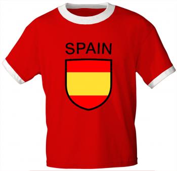 T-Shirt mit Print - Spain Spanien - 76454 rot - Gr. XL
