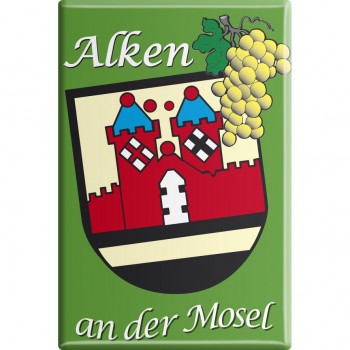 Kühlschrankmagnet - Alken an der Mosel - Gr. ca. 8 x 5,5 cm - 38737 - Küchenmagnet