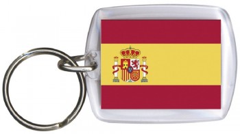Schlüsselanhänger Länderfahne Flagge - SPANIEN - Gr. ca. 4x5cm - 81154 - Keyholder