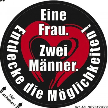 PVC Aufkleber Fun Auto-Applikation Spass-Motive und Sprüche - Eine Frau ... - 303513 - Gr. ca. 7 cm
