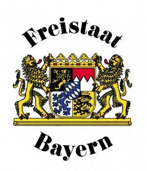 Schild - FREISTAAT BAYERN - Gr. ca. 25x29 cm - 301441