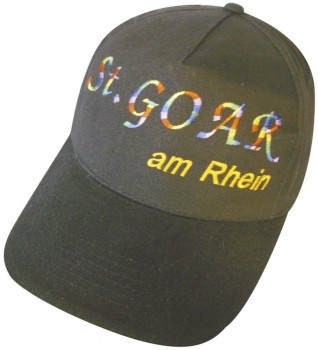 Baseballcap mit Stick - ST. GOAR am Rhein - 68922 schwarz