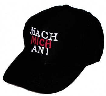 Baseballcap mit Einstickung - Mach mich an - 68406 schwarz