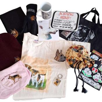 Überraschungsbox für Hundefreunde - BW-Tasche Tasse T-shirt Aufkleber....- 15 Artikel - 80508