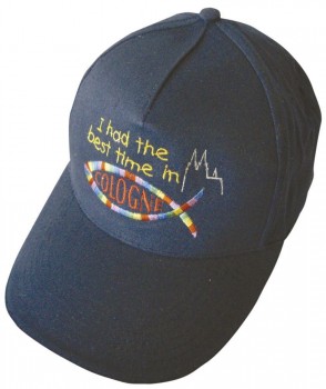 Baseballcap mit Einstickung - best time in COLOGNE - 68885 blau