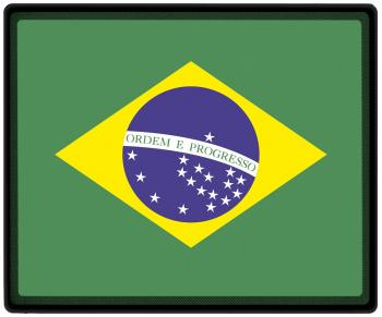 Mousepad Mauspad mit Motiv - Brasilien Fahne - 82029 - Gr. ca. 24  x 20 cm