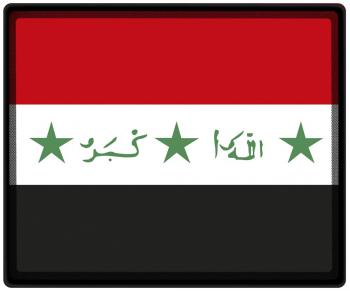 Mousepad Mauspad mit Motiv - Irak Fahne - 82066 - Gr. ca. 24  x 20 cm