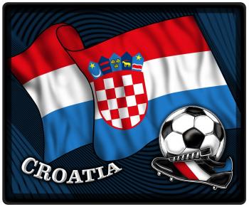 Mousepad Mauspad mit Motiv - Kroatien Fahne Fußball Fußballschuhe - 83087 - Gr. ca. 24  x 20 cm