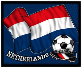 Mousepad Mauspad mit Motiv - Niederlande Fahne Fußball Fußballschuhe - 83119 - Gr. ca. 24  x 20 cm