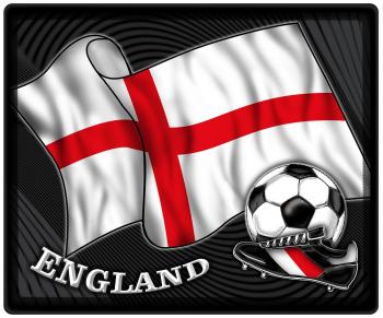 Mousepad Mauspad mit Motiv - England Fahne Fußball Fußballschuhe - 83189 - Gr. ca. 24  x 20 cm