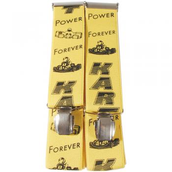 Hosenträger mit Print Kart Power forever - 84650 gelb