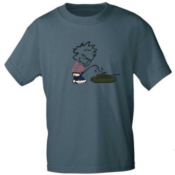 T-Shirt mit Print - Pinkelmännchen gegen Panzer - 85177 Indigoblue Gr. S-2XL