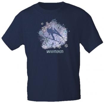 T-Shirt mit Print - Skipringer Willingen - 85209 Royalblau Gr. S-2XL