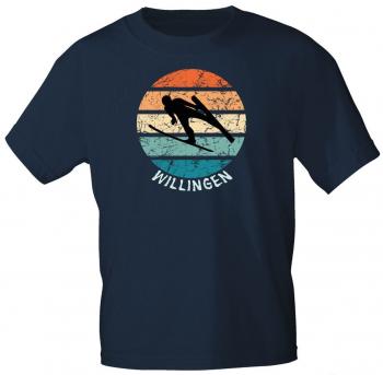 T-Shirt mit Print - Skispringen Willingen - 85211 Royalblau Gr. XXL