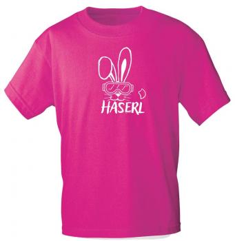 T-Shirt mit Print - Ski Haserl - 85214 Pink Gr. S - 2XL