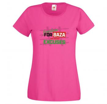 Girly-Shirt mit beidseitigem Print - Freedom For 8AZA No More Excuses - 85226 Rosa Gr. XS-2XL
