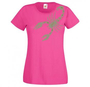 Girly-Shirt mit Print - Scorpion - 85228 Rosa Gr. XS-XXL