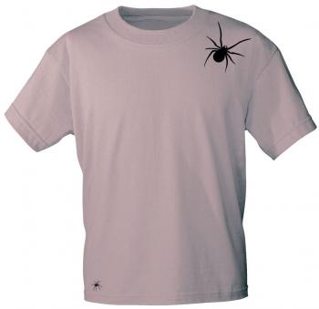 T-Shirt mit Print Textildruck - SPINNE SPIDER - 85233 Mauve Gr. S-2XL