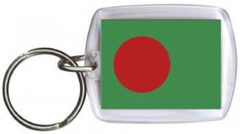 Schlüsselanhänger Anhänger - BANGLADESCH - Gr. ca. 4x5cm - 81021 - WM Länder