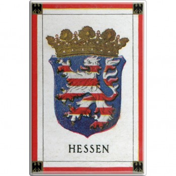 Küchenmagnet - Wappen Hessen - Gr. ca. 8 x 5,5 cm - 38796 - Magnet Kühlschrankmagnet