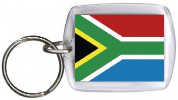 Schlüsselanhänger Anhänger - SÜDAFRIKA - Gr. ca. 4x5cm - 81137 - WM Länder