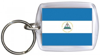 Schlüsselanhänger Anhänger - NICARAGUA - Gr. ca. 4x5cm - 81118 - Keyholder  WM Länder