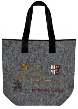 Filztasche mit Stickerei - REICHSBURG COCHEM - 26016 - Shopper Umhängetasche Bag