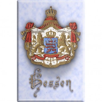 Magnet - Wappen Hessen - Gr. ca. 8 x 5,5 cm - 38727 - Küchenmagnet