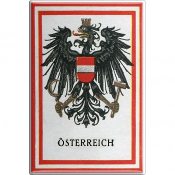 Küchenmagnet - Österreich Adler - Gr. ca. 8 x 5,5 cm - 38967 - Magnet Kühlschrankmagnet