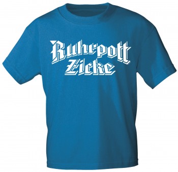 T-Shirt unisex mit Aufdruck - RUHRPOTT ZICKE - 09715 - Gr. S - XXL
